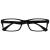 The Reading Glasses Company Black Readers Designer Style Mens Womens UVR092BK +3.50 +3.50 Magnification Black