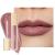 Oulac liquid matt lipstick nude pink lipstick long -lasting with kiss intensive color levy precise applicator matt finish vegan gluten -free liquid matt 4.5 ml (m24) Gentle Kiss