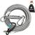 Hofleine for large dogs tie out cables linen linen for dogs shock -damping spring durable and light talking hooks for courtyard and camp rustproof pet leash for medium to large dogs 9 meters 9m for 125kg dogs
