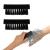 Amaxiu Hand Nail Brush for Cleaning Fingernails Durable Nylon Firm Stiff Scrub Bristles Nail Scrubber Brushes for Men Mechanics Gardeners Scrubbing under Fingers Foot Toes(2 Pack Black)