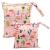 FenFang Wet Bag Wet Dry Bags for Cloth Diapers Nappy Daycare Organiser Storage Bags Waterproof Washable Reusable Zipper Bag (Pink)