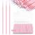 Jassin's micro applicator brush 400 pieces for eyelash extensions one-way precision-puree fucklers suitable for cleaning and applying make-up (light pink) light pink