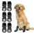 Ranypet 3 pairs indoor anti -slip socks for dogs - soft adjustable paw protection for old dog with strap traction control for the interior on hardwood floors M m Pf tchen pattern