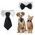 cobee Dog & Cat Tuxedo Collar Bow Tie 2 Pcs Adjustable Dog Cat Bow Tie Pets Wedding Bow Tie Formal Puppy Bow Tie Tux Collar Custume Necktie Collar Puppy Kitten Wedding Birthday Tux Collar Bow Tie