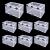 FVIEXE 8PCS Breeder Box for Fish Tank Net Aquarium Fish Breeder Box Big Nylon Mesh Fish Fry Hatchery Breeder Box Separation Net Hang on Fish Isolation Box Hatching Box Juvenile Fish Spawning Incubator