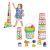 Batta - stacking cups for sorting with numbers shapes bucket - stacking tower of forming play and stacks for children and babies from 18 months (19 parts) StapeliMer numbers & shapes