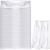 100 Piece Rectangle Lash Trays Holder Plastic Eyelash Trays for False Eyelash Packaging Box Eyelash Storage Case for Boutique Beauty Salons (Transparent)