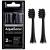 AquaSonic 2-Pack Activated Charcoal Brush Heads - Ultra Whitening Brush Heads - 2X Whitening & Stain Remover - for Black Series Black Series Pro Vibe Series Duo Pro Series (Black)