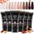 Modelones polygel set autumn with 6 colors nude pink brown poly gel nail yourself set quick extension building acrylic gel for starter nail art nail design make polygel set 001 15 ml (1 Pack)