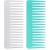 Large Hair Detangling Comb Wide Tooth Comb for Curly Hair Wet Dry Hair, No Handle Detangler Comb Styling Shampoo Comb (White, Cyan)