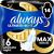 Always Sanitary Napkins Ultimate Night (Size 6) Wings 14 Pieces