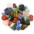 UU UNIHOM 3 lbs Bulk Rough Madagascar Stones Mix - Large 1" Natural Raw Stones Crystal for Tumbling, Cabbing, Fountain Rocks, Decoration,Polishing, Wire Wrapping, Wicca & Reiki Crystal Healing multiple color