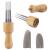Felting Needle with Eight Needles Tool,Craft Wool Felt Stitch Punch Tool with Solid Wood Handle Felting Eight Needles Tool with Finger Cots 2 Pcs