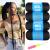 RuiYok 4Pcs Natural Black Brazilian Wool Hair for Braids Acrylic Hand Knitting Yarn for Hair Braiding Hair Extension Crochet Braid Senegalese Twisting Jumbo Braids Faux Locs(1B) 4Roll 1B
