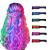 New Hair Chalk Comb Temporary Hair Color Dye for Girls Kids, Washable Hair Chalk for Girls Age 4 5 6 7 8 9 10 Birthday Cosplay DIY, Halloween, Christmas 6 Colors Purple, Blue, Green, Orange, Pink, Red