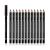 SUMEITANG 12 Pcs Black Eyebrow Pencil Eyeliner Set, Waterproof Eye Brow Pencil, Easy to Color, Long Lasting Eye Liner Gel Pen, Women Professional Eye-Makeup Pencil