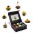 Creano 6 Teblumen Gift Box White Black & Green Tea in a noble magnetic box with silver embossing - 6 different varieties - Gift for Christmas Black/White/Green Tea 6 pieces (1 Pack)