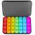 Odaro Weekly Pill Organizer 4 Times a Day, Daily Pill Box 7 Day, Large Travel Pill Case with 28 Compartment to Hold Medicine, Vitamin and Supplement (Color)