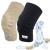 SKATINGSPIRIT Gel Knee Pads (1 Pair), Cushion and Support Knee Cap for Dancing Figure Skating Gymnastic, Youth and Adult (Black Medium) Medium Black