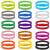 30 pieces puppies id collibes puppy bands newborn pet bracelets double -sided adjustable soft puppies kitten collars for newborn dog cat 15 colors (small)