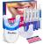 Teeth Whitening Kit with LED Light 10X Teeth Whitening Gels 2X Silicone Mouth Trays Whiten Effectively in 15 Minutes Without Sensitivity 1-9 Shades Whiter in 1-2 Weeks 2-3X Faster Than Strips