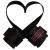 FITGIRL - Wrist Straps for Weightlifting for Women, Gym Lifting Wraps to Improve Muscle Gain for Legs, Back, Shoulders, Core Black
