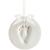 Tiny Ideas Baby Handprint or Footprint DIY Keepsake Ornament Kit, Holiday Gift, Nursery Dcor, Creative Baby Gift, Addition to Baby Registry, Holiday Stocking Stuffer, Christmas Gift Idea, White White Ornament