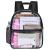 USPECLARE Clear Small Backpack Stadium Approved Water proof Transparent Backpack for Work  Sport Event (black)