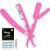 Utopia Care Professional Barber Straight Edge Razor Safety with 100-Pack Derby Blades - 100 Percent Stainless Steel (Pink)