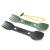 UCO Utility Spork 3-in-1 Combo Spoon-Fork-Knife Utensil, 2-Pack, Gold/Sky Blue Green/Charcoal
