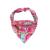 Unique Style Paws Dog Ceal 1 STK.Washable neck triangle made of cotton dogs for small agents Large dogs and cats L (1 -pack) watermelon