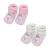 Royal Icon 2 x Pairs Baby Booties 0-3 Months - Adorable Warm and Safe Baby Slippers-Baby Boots Soft Stylish-Newborn Baby Boys Girls Bootees - Ideal for Indoor and Outdoor Use Ri352 0 Months White Pink Teddy
