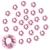 Jollin crystals flat back rhinestones glass glittering stones nail art gemstones round diamond gems pink SS20 576PCs pink SS20 576PCs