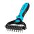 Freshly Bailey Dog and Cat Dematting and Deshedding Brush Tool - Double Sided Undercoat Rake - Shedding Comb - Mat Remover and Deshedder - Safe Dog Detangler and Cat Brush for Matted Hair/Fur