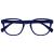 Opulize Pop Reading Glasses Fun Round Matt Frame Mid Blue Spring Hinges Scratch Resistant Mens Womens R2-3 +1.50 Smooth Matt Blue +1.50 Magnification