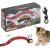 Offfay Smart Sensing Snake Toy for Cats Interactive Cat Snake Toy Intelligent Electronic Toy with USB Cable Party Halloween Tricky Realistic Fake Snake Toy for Cats Dogs Pet