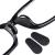 45 Pairs Soft Foam Nose Pads Self Adhesive Eyeglass Nose Pads Anti-Slip Eyeglass Nose Pads Thin Nosepads for Glasses Eyeglasses Sunglasses 2.5 mm Thickness (Style 1)
