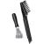 2 Pieces Hair Brush Cleaning Tool Comb Cleaning Brush Comb Cleaner Brush Hair Brush Cleaner Mini Hair Brush Remover for Removing Hair Dust Home and Salon Use (Black)