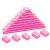 50Pcs Mini Nail Buffers - 100/180 Grit Nail Buffers Bulk for Natural Nails and Gel Polish Nails Buffering Portable Double-Sided Nail Buff Set for Buffing and Smoothing Nails (Pink) S-pink