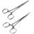 Pair of Fishing Forceps, Straight and Curved, Stainless Steel - Ideal Fishing Pliers for Any Fishing Tackle Kit