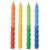 Spiral Candles 3.25" | Rainbow | 12ct