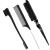 Edges Brush 3 pieces Sleek Bun Brush for Sleek Zopf Witbicg Teasing Brush Hairbrush Borstenkamm Baby Hair Brush Toupier brush Baby hair suitable for hairdresser lady baby child (black)
