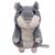 Qwifyu Talking Hamster Interactive Stuffed Plush Animal Talking Toy Cute Sound Effects with Repeats Your Said Voice Best Buddy for Kids Gift Age 3+ (Gray)
