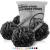 Shower Puff 4 Pack Black Bath Sponge Shower Loofahs Pouf Ball Nature Bamboo Charcoal Mesh Bulk Puffs Large Shower Essential Skin Care by WhaleLife