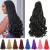 French Curly Braiding Hair 24 Inch 8 Packs - Pre Stretched Bouncy Braiding Hair- Loose Wavy Braiding Hair Synthetic Hair Extensions (24 inch 8 packs 1B) 24 Inch 8 packs 1B
