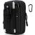 Flintronic tactical hip pockets military compact belt pocket Multifunctional fell in pocket bag bag for camping hiking cycling and traveling with carabiners black