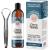 GuruNanda Advanced Formula Oil Pulling with Tongue Scraper - Oil Pulling for Healthy Teeth and Gums with Vitamin D,E - Coconut Oil Natural Mouthwash, Bad Breath Remedy, and Teeth Whitening (8Fl. Oz)