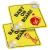 cobee Baby on Board Car Warning Signs 2 Pcs 5"x5" Safety Car Sign with Double Suction Cups Baby in Car Sticker for Car Window Cling Reusable Durable Baby on Board Sticker Decal(Style-E)