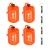 GOGOOD 4 Pack Emergency Bag Survival Bivvy Sack with Whistles, Lightweight Portable Emergency Supplies for Outdoor Camping Hiking Keep Warm After Earthquakes, Hurricanes Disasters