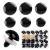 16 30 mm Large Black Safety Eyes for Amigurumi Crochet Crafts Dolls Making Stuffed Animals and Teddy Bear
